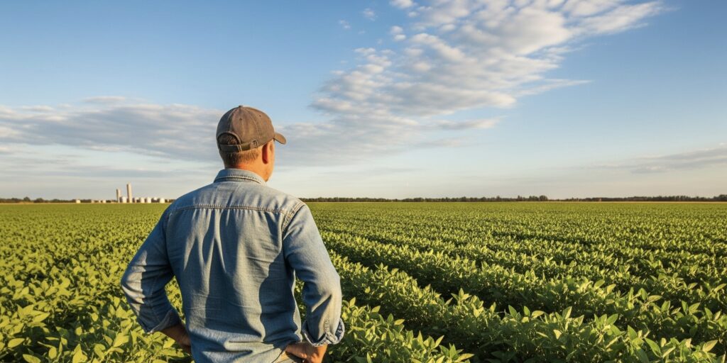 Agraprime Farmer Bob in the Soybean Field